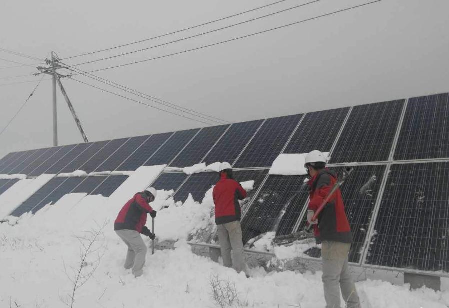 光伏电站除雪