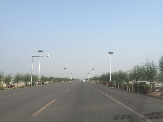 皇城镇北齐路太阳能LED路灯项目迎来省专家组验收